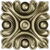Acanthus Square Rosette STL for CNC Milling