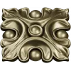 Acanthus Square Rosette STL for CNC Milling