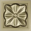 Square Floral Rosette STL for CNC