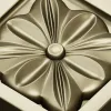 Square Floral Rosette STL for CNC