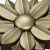 Floral rosette STL 3D model for CNC carving