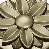 Розетка "Солнечный цветок" - 3D модель STL для ЧПУ