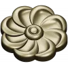 Spiral Blossom Rosette - STL for CNC carving