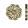 Spiral Blossom Rosette - STL for CNC carving