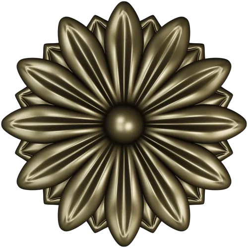 Daisy Rosette STL 3D Model for CNC