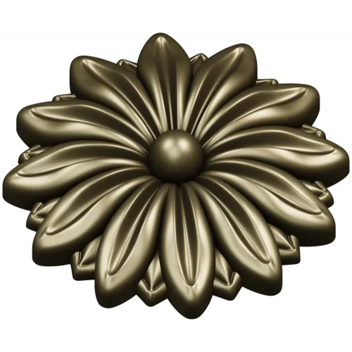 Daisy Rosette STL 3D Model for CNC