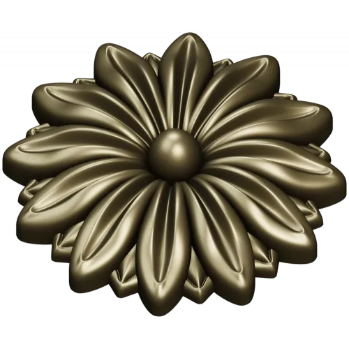 Daisy Rosette STL 3D Model for CNC