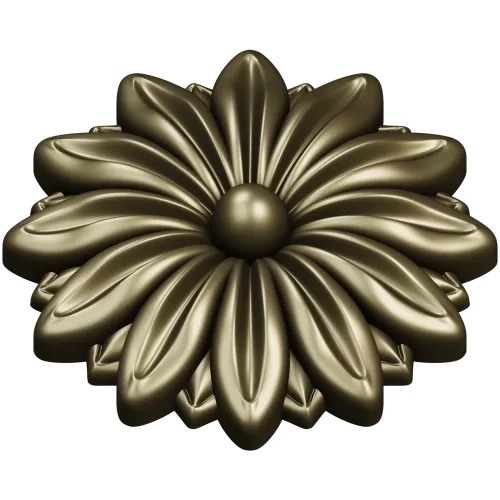 Daisy Rosette STL 3D Model for CNC