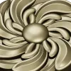 Розетка "Солнечный вихрь" - 3D модель STL для ЧПУ