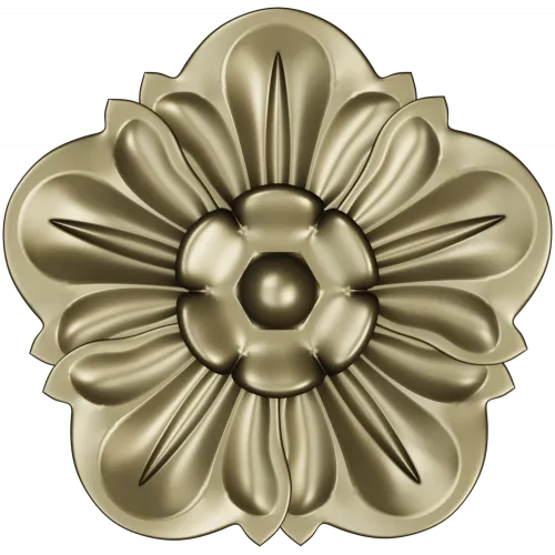 Floral Rosette Relief STL for CNC