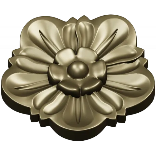 Floral Rosette Relief STL for CNC
