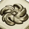 High-Relief Square Floral Rosette STL for CNC Router