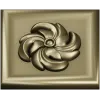 High-Relief Square Floral Rosette STL for CNC Router