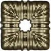Draped Square Rosette - STL 3D model for CNC carving