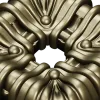 Draped Square Rosette - STL 3D model for CNC carving
