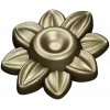 Floral Rosette STL 3D Model for CNC Carving