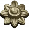 Floral Rosette STL 3D Model for CNC Carving
