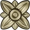 Floral rosette stl 3D model for CNC routing