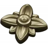 Floral rosette stl 3D model for CNC routing