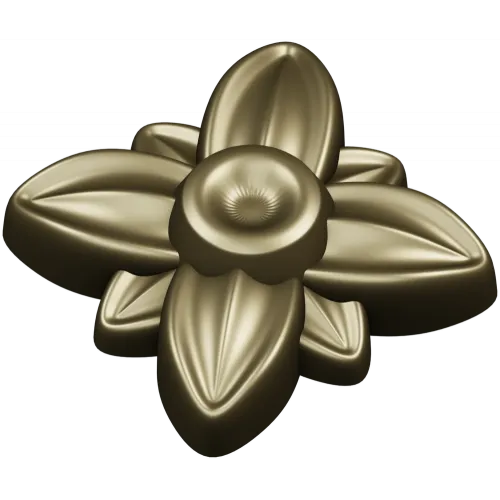 Floral rosette stl 3D model for CNC routing
