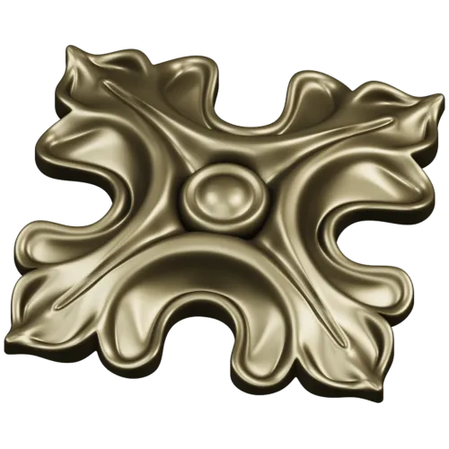 Acanthus Rosette STL for CNC - high-relief decorative 3D model