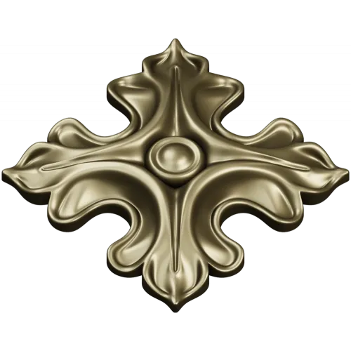 Acanthus Rosette STL for CNC - high-relief decorative 3D model