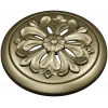Florentine Bloom - round floral rosette STL for CNC carving