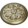 Florentine Bloom - round floral rosette STL for CNC carving
