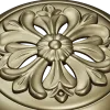 Florentine Bloom - round floral rosette STL for CNC carving