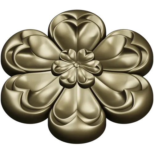 Розетка "Златоцвет" - 3D модель STL для ЧПУ