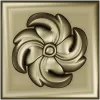 Spiral Blossom Rosette - STL 3D Model for CNC