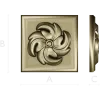Spiral Blossom Rosette - STL 3D Model for CNC
