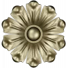 Floral Rosette STL 3D Model for CNC Routing - High-Relief Medallion