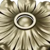 Floral Rosette STL 3D Model for CNC Routing - High-Relief Medallion