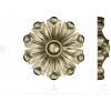 Floral Rosette STL 3D Model for CNC Routing - High-Relief Medallion