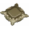 Baroque Shell Rosette - STL 3D model for CNC