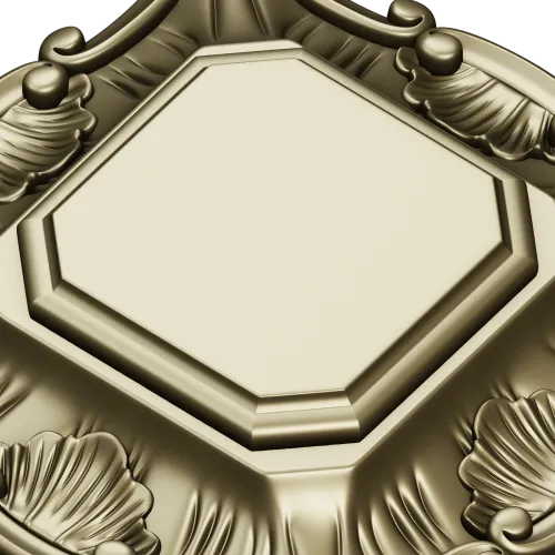Baroque Shell Rosette - STL 3D model for CNC
