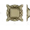 Baroque Shell Rosette - STL 3D model for CNC