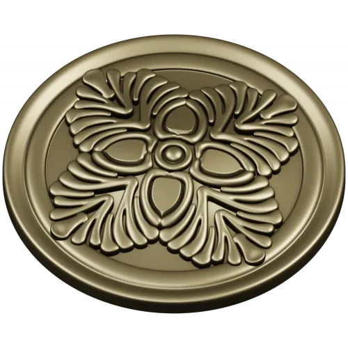 Florentine Quad Rosette - STL 3D model for CNC