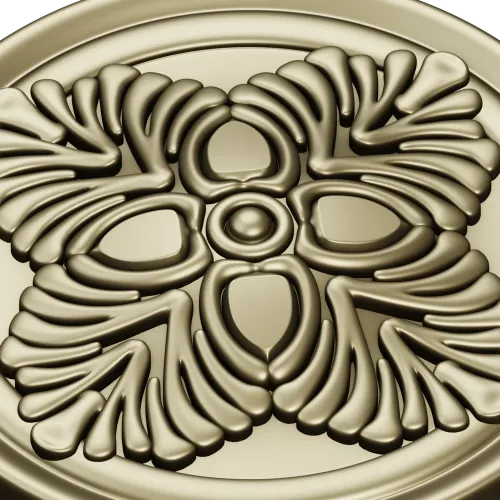Florentine Quad Rosette - STL 3D model for CNC