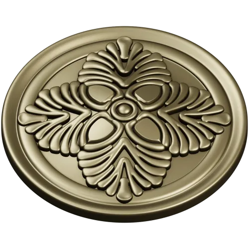 Florentine Quad Rosette - STL 3D model for CNC