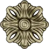 Florentine Ribbon Rosette - detailed rosette 3D model STL for CNC