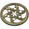 Auric Star Rosette - STL 3D model for CNC