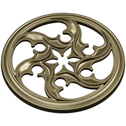 Auric Star Rosette - STL 3D model for CNC