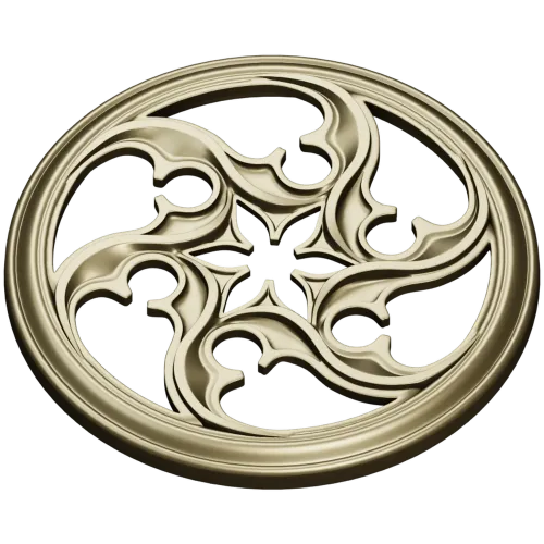 Auric Star Rosette - STL 3D model for CNC