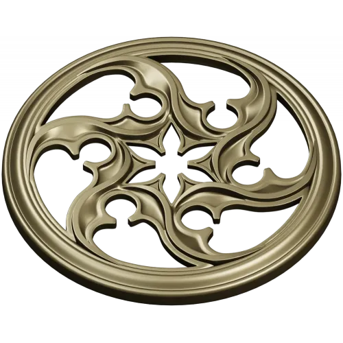 Auric Star Rosette - STL 3D model for CNC