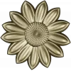 Sunflower Rosette 3D STL for CNC