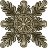 Acanthus Star Rosette STL for CNC router