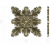 Acanthus Star Rosette STL for CNC router