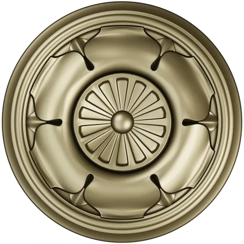 Regal Petal Rosette - STL 3D model for CNC milling